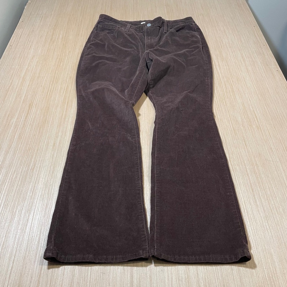 Levi's 725 High Rise Bootcut Women Brown Corduroy Pants W32 L30